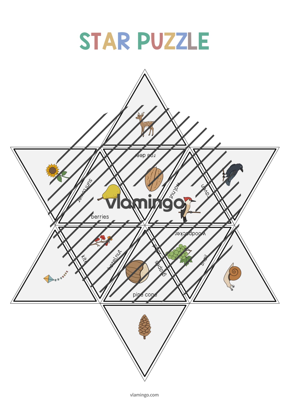 de englisch autumn star puzzle 012