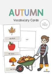 Autumn / Herbst: Vocabulary Cards für den Englischunterricht