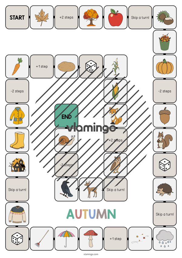 Autumn / Herbst: Vocabulary Game für den Englischunterricht – Vorschau 3