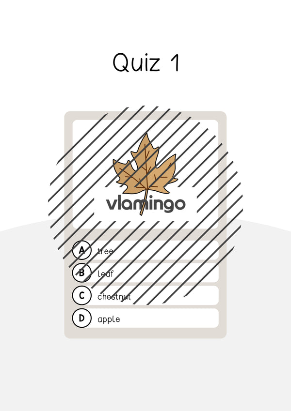 Autumn / Herbst: Vocabulary Quiz für den Englischunterricht – Vorschau 4
