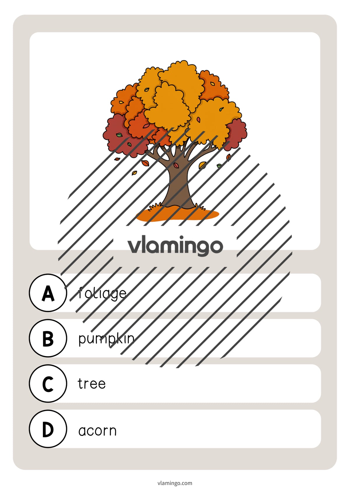 Autumn / Herbst: Vocabulary Quiz für den Englischunterricht – Vorschau 7