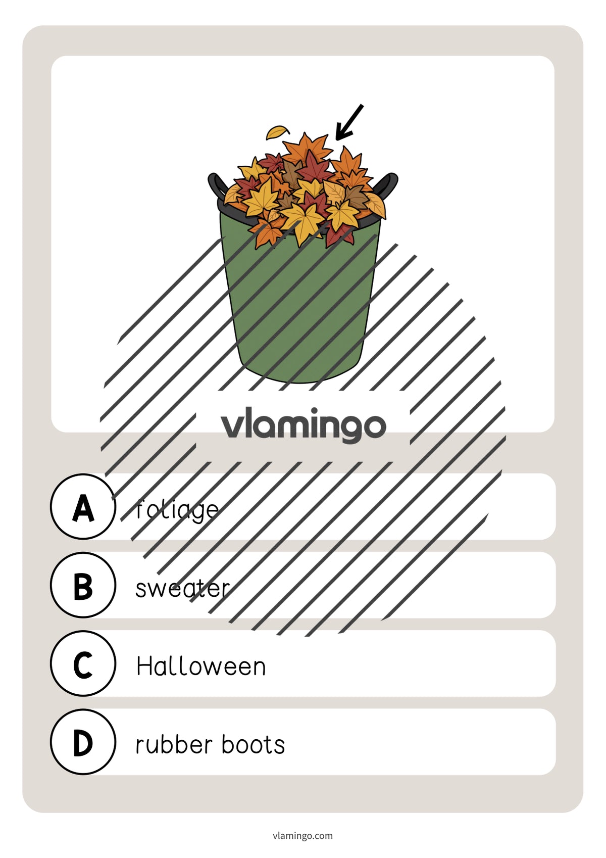 Autumn / Herbst: Vocabulary Quiz für den Englischunterricht – Vorschau 13