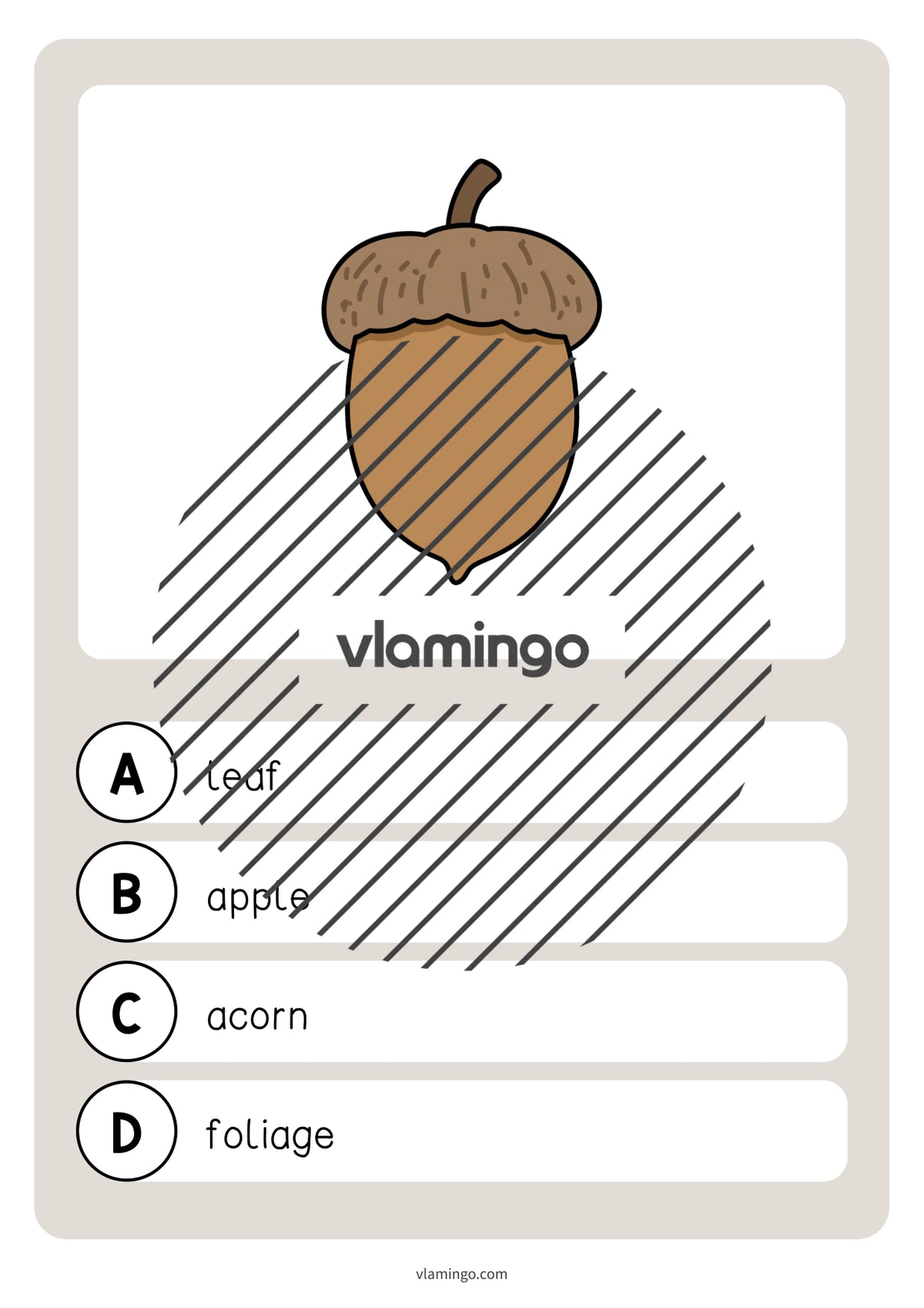 Autumn / Herbst: Vocabulary Quiz für den Englischunterricht – Vorschau 17