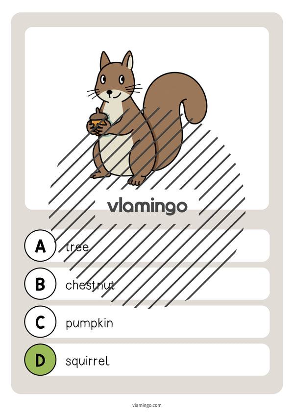 Autumn / Herbst: Vocabulary Quiz für den Englischunterricht – Vorschau 20