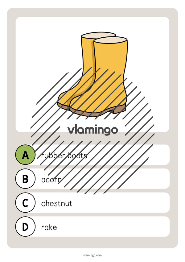 Autumn / Herbst: Vocabulary Quiz für den Englischunterricht – Vorschau 38
