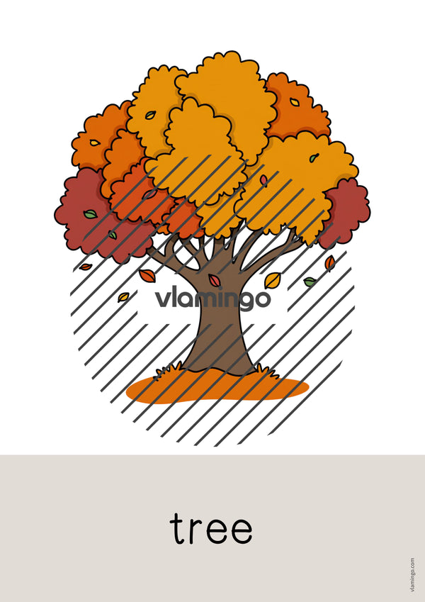de englisch autumn word and picture cards 004