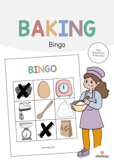 Baking / Backen: Bingo (Englisch)