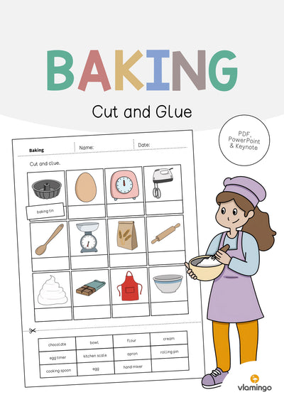 Baking / Backen: Cut and Glue (Englisch)