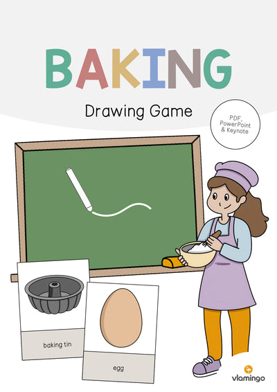 Baking / Backen: Drawing Game (Englisch)
