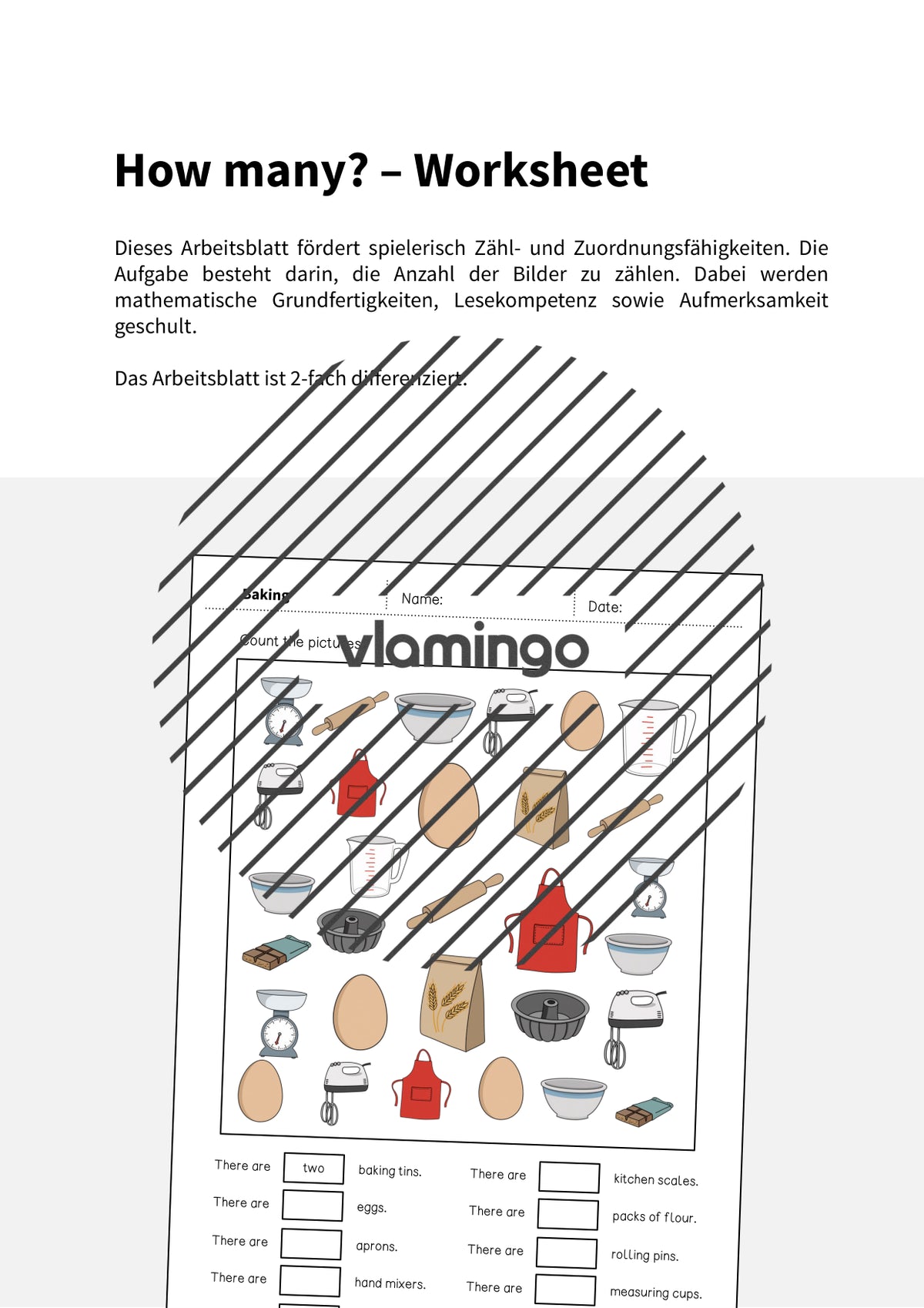 de englisch baking how many worksheet 002