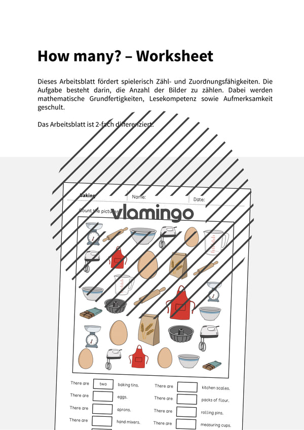 de englisch baking how many worksheet 002