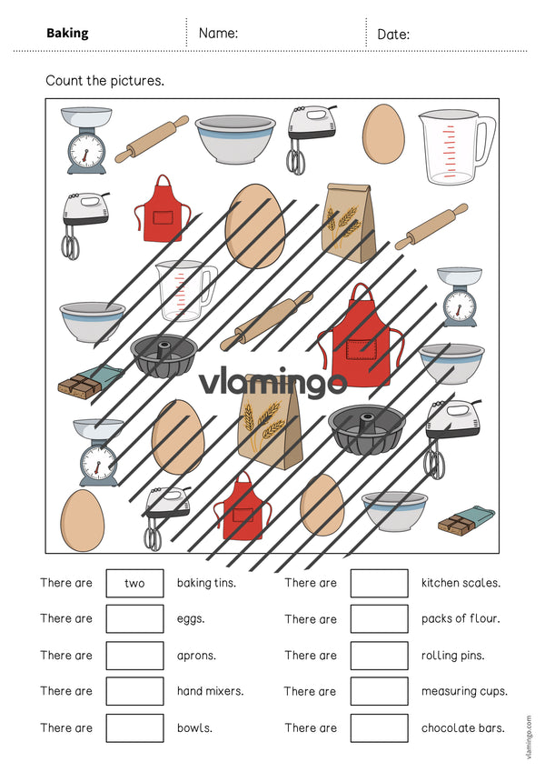 de englisch baking how many worksheet 004