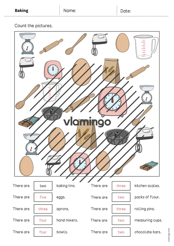de englisch baking how many worksheet 008