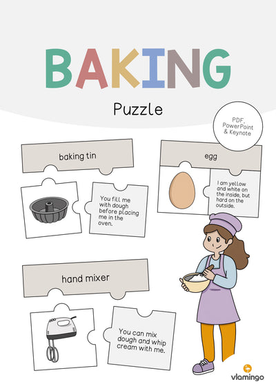 Baking / Backen: Puzzle (Englisch)