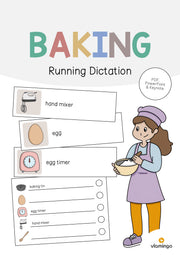 de englisch baking running dictation 001