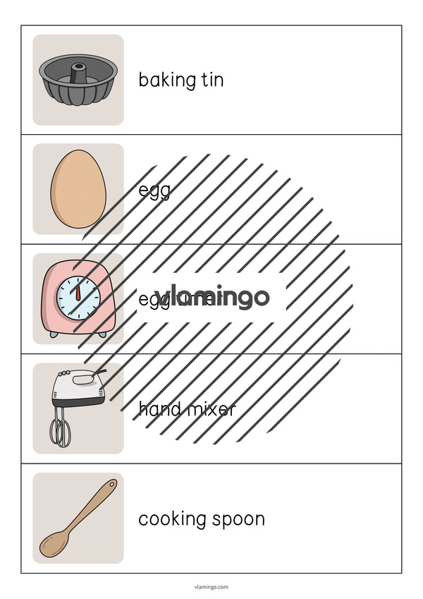 de englisch baking running dictation 003