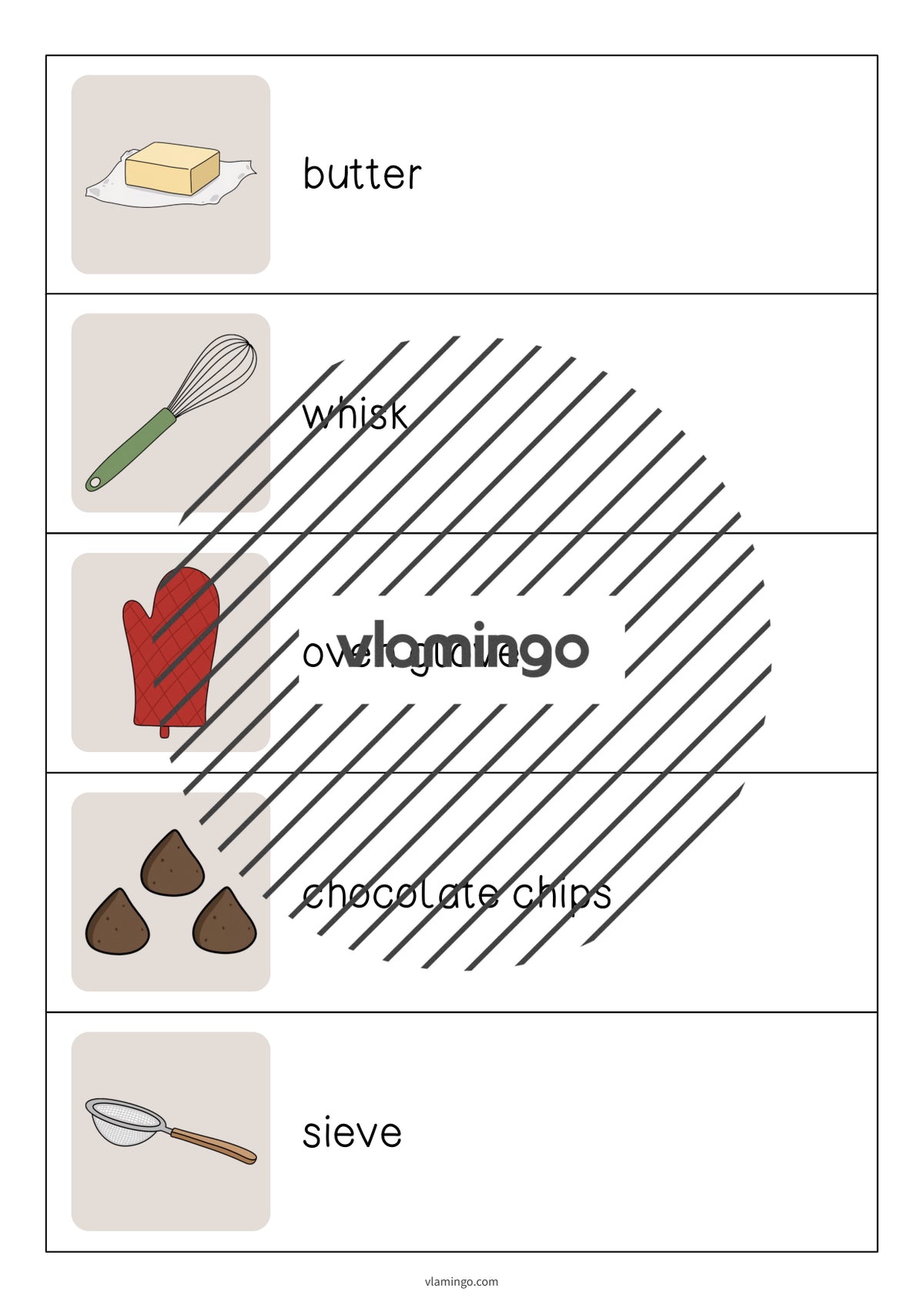 de englisch baking running dictation 006