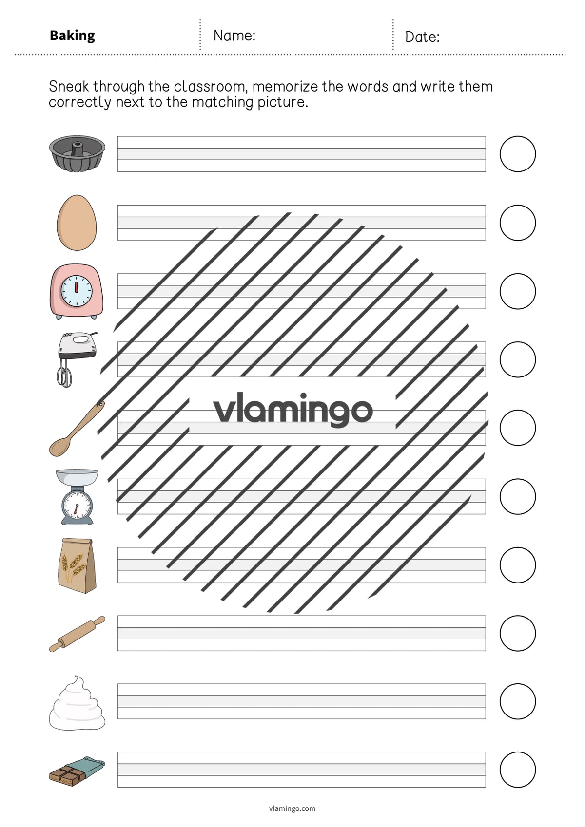 de englisch baking running dictation 011