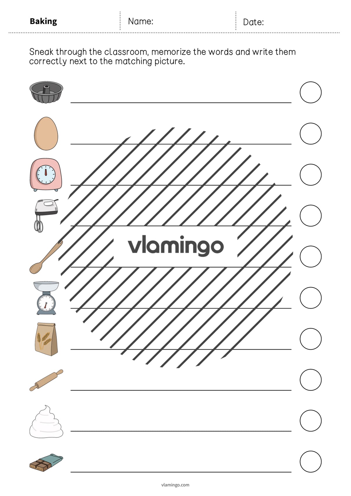 de englisch baking running dictation 015
