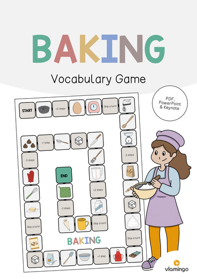 Baking / Backen: Vocabulary Game (Englisch)