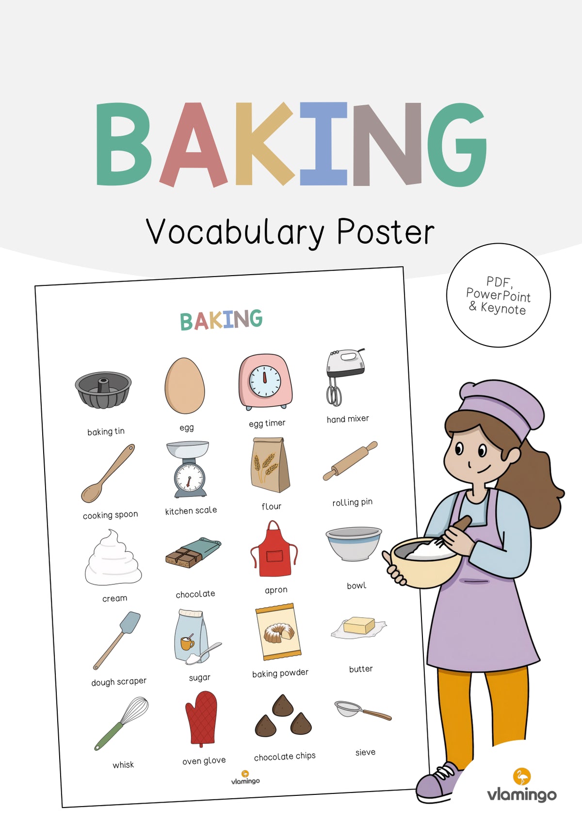 de englisch baking vocabulary poster 001