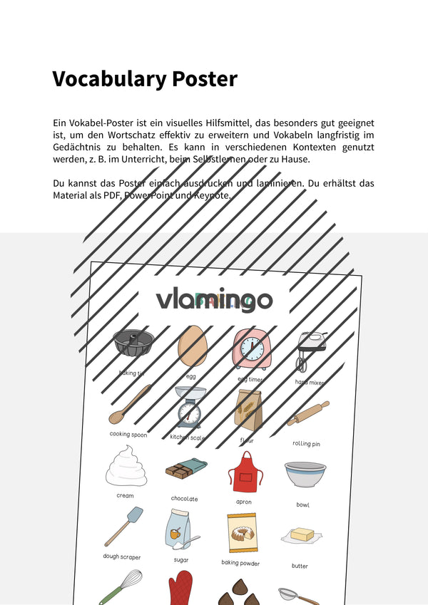 de englisch baking vocabulary poster 002