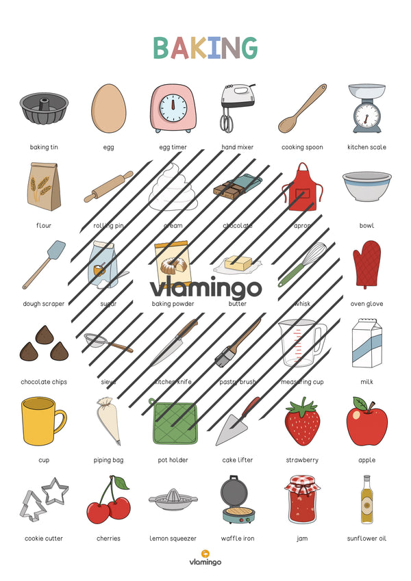 de englisch baking vocabulary poster 005
