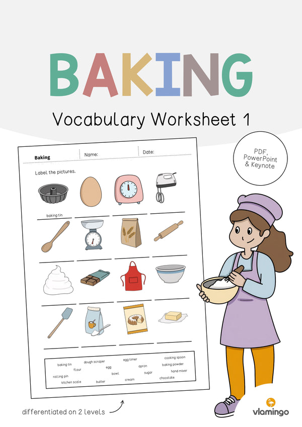 de englisch baking vocabulary worksheet 1 001
