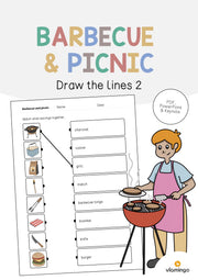 de englisch barbecue picnic draw the lines 2 001