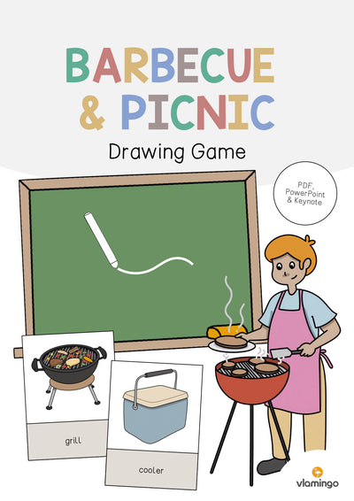 Barbecue & Picnic / Grillen & Picknick: Drawing Game (Englisch)