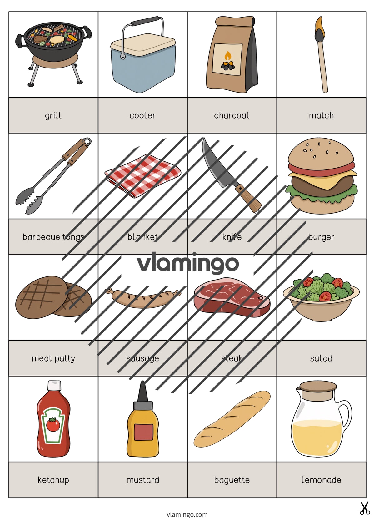 de englisch barbecue picnic drawing game 003