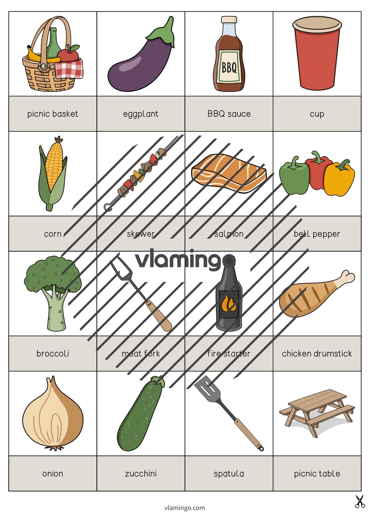 de englisch barbecue picnic drawing game 004