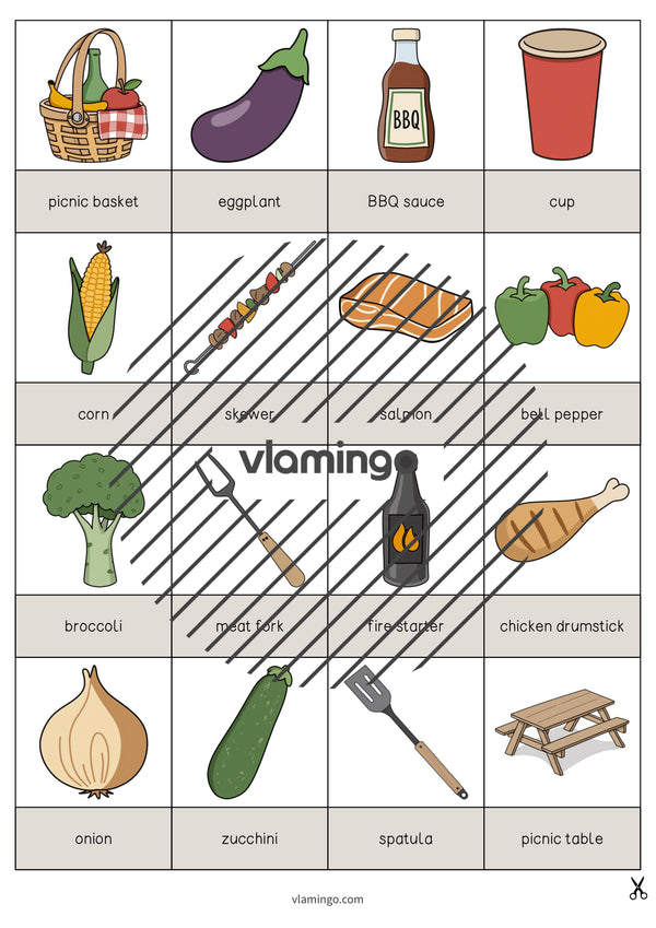de englisch barbecue picnic drawing game 004