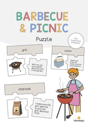 de englisch barbecue picnic puzzle 001