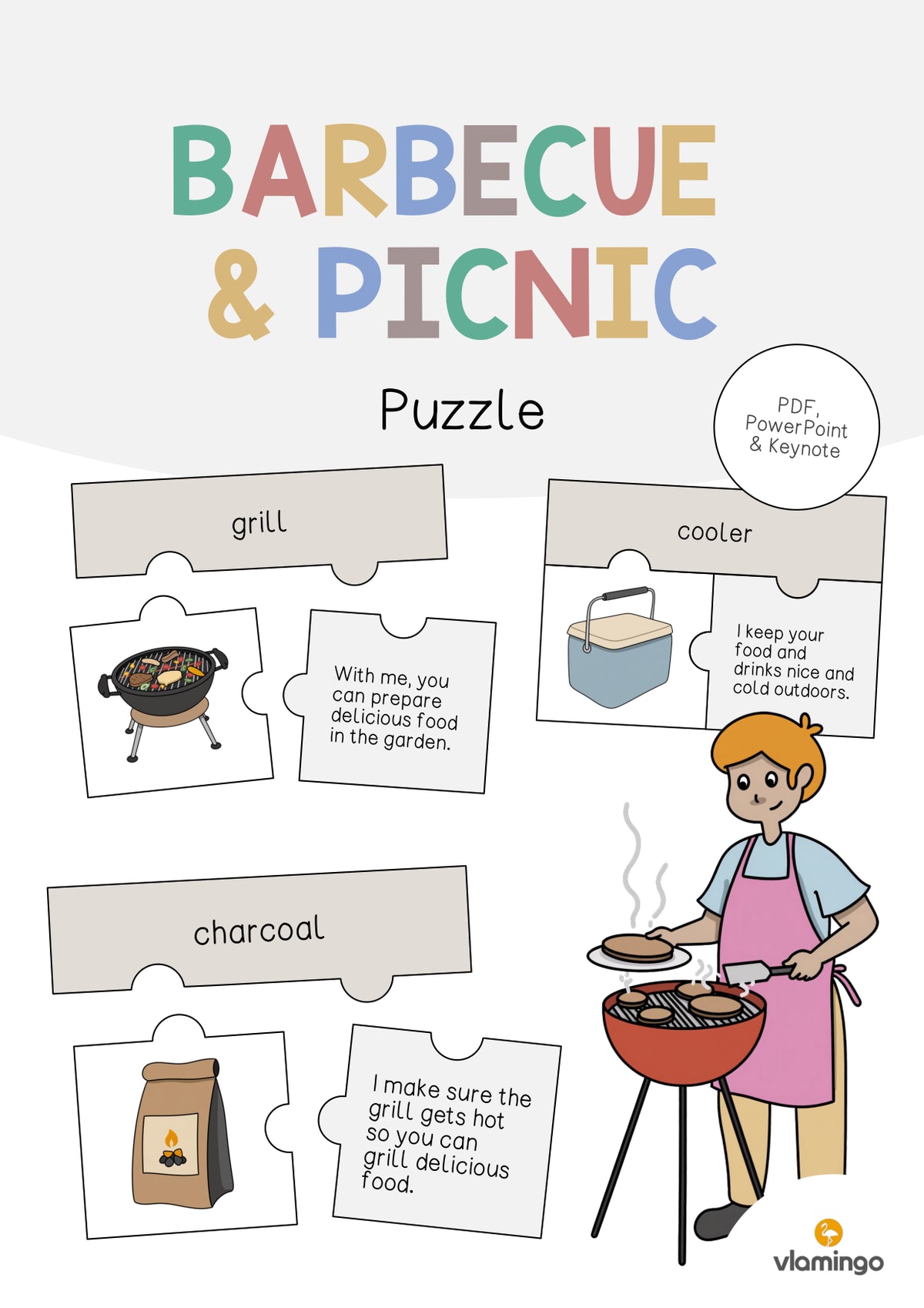 de englisch barbecue picnic puzzle 001