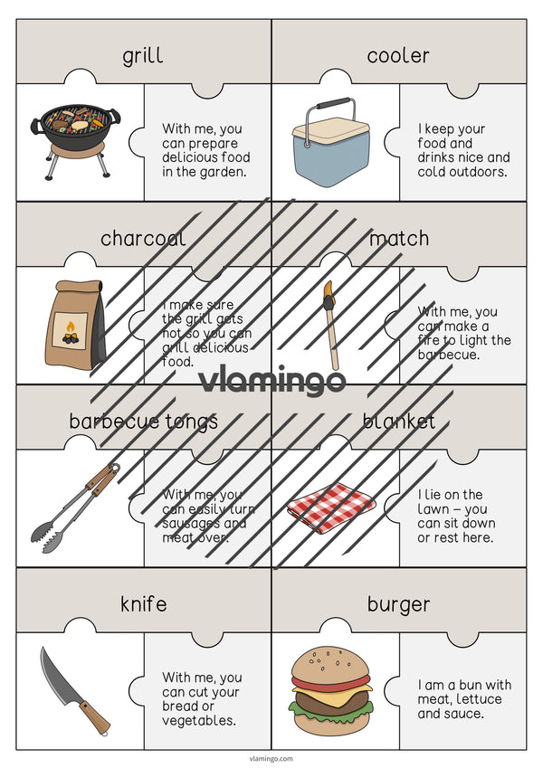de englisch barbecue picnic puzzle 003