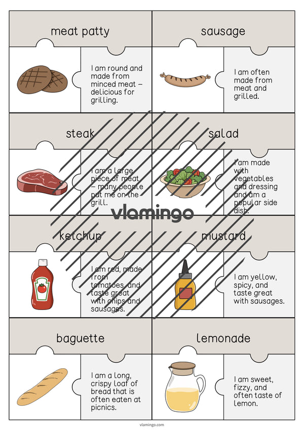 de englisch barbecue picnic puzzle 004