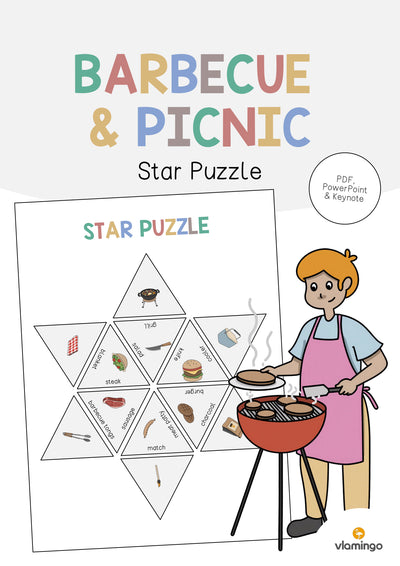Barbecue & Picnic / Grillen & Picknick: Star Puzzle (Englisch)