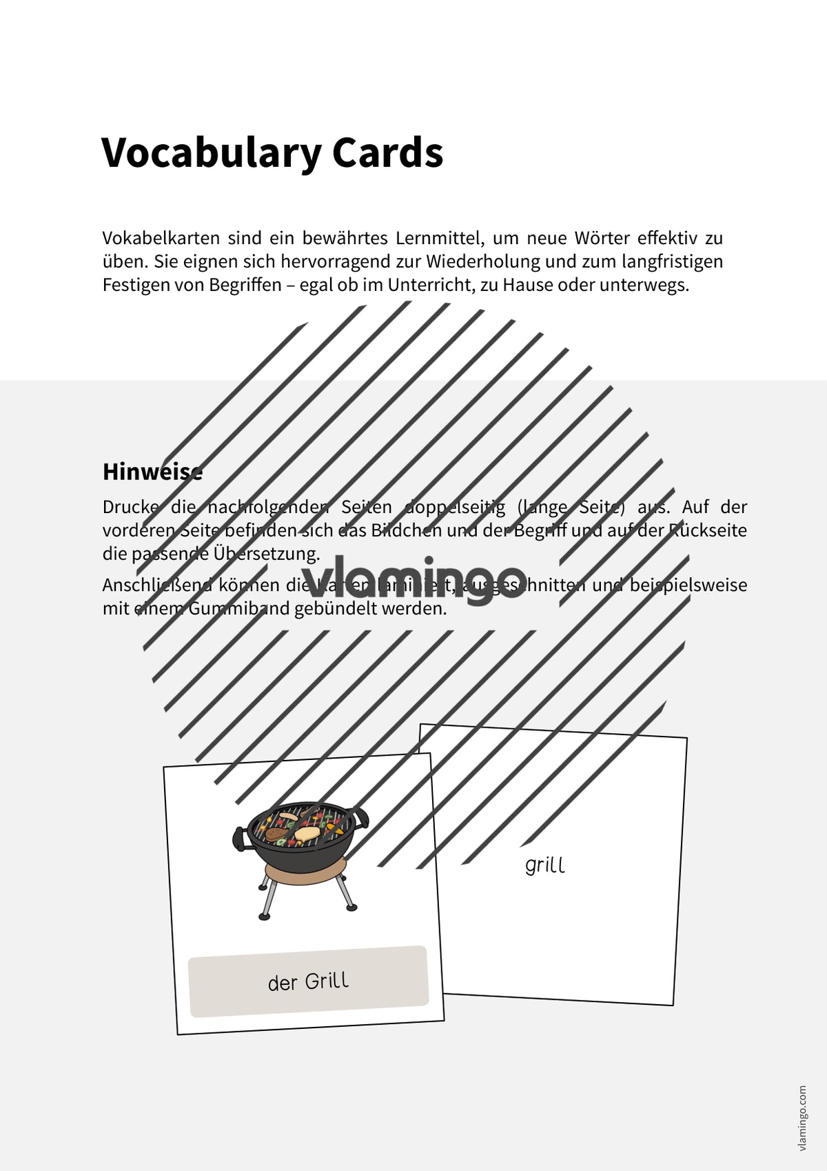 de englisch barbecue picnic vocabulary cards 002
