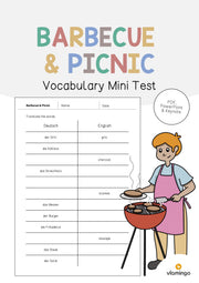 de englisch barbecue picnic vocabulary mini test 001