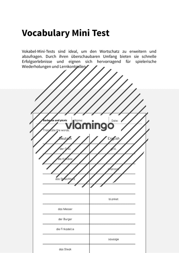 de englisch barbecue picnic vocabulary mini test 002