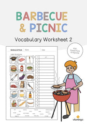 de englisch barbecue picnic vocabulary worksheet 2 001