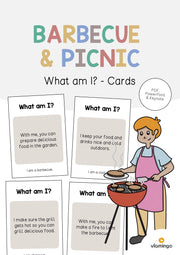 de englisch barbecue picnic what am i cards 001