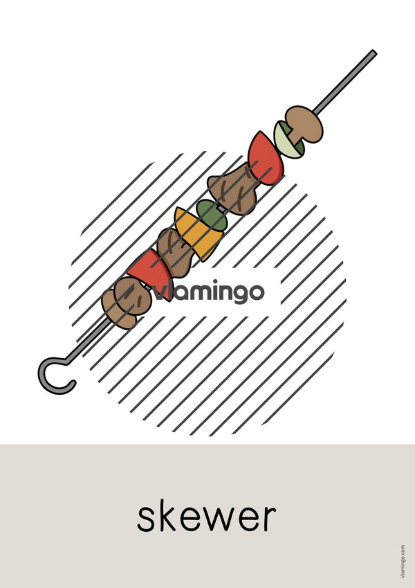 de englisch barbecue picnic word and picture cards 024