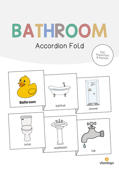 Bathroom / Badezimmer: Accordion Fold (Englisch)