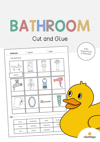 Bathroom / Badezimmer: Cut and Glue (Englisch)