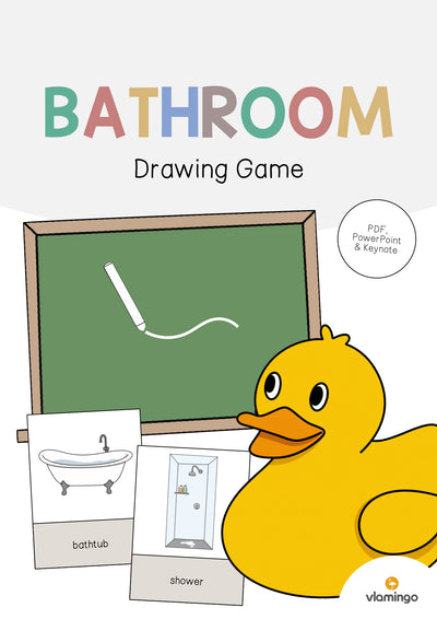 Bathroom / Badezimmer: Drawing Game (Englisch)