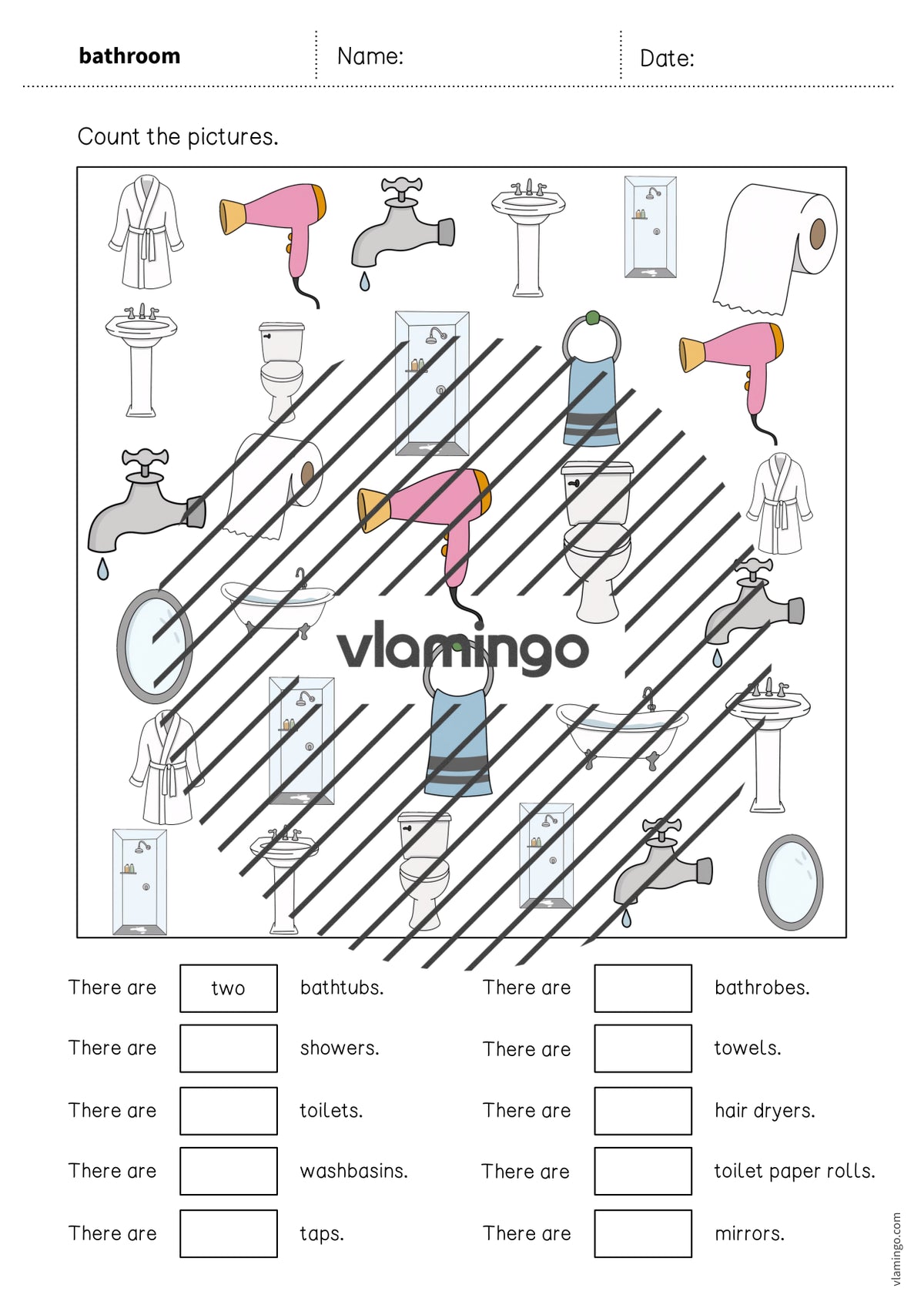 de englisch bathroom how many worksheet 004
