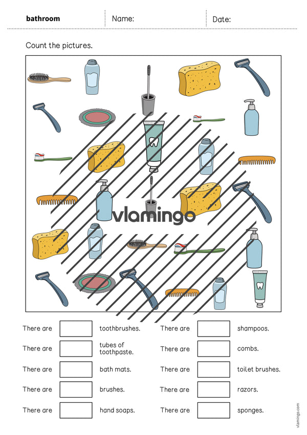 de englisch bathroom how many worksheet 005