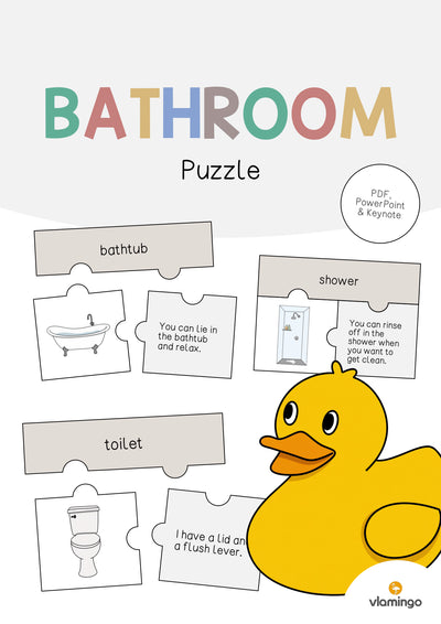 Bathroom / Badezimmer: Puzzle (Englisch)